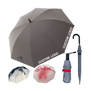 Paraguas Automático Láser de Doble Capa con Reflejo Nocturno que Cambia de Color al Contacto con el Agua, en Oferta - Product Image 1