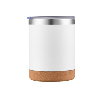 12oz Car Tumbler With Cork Bottom <b>Double</b> <b>Wall</b> Vacuum Insulated Stainless Steel Cup 304 Custom Logo Wholesale - Product Image 3