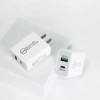 EU US PLUG 20W Chargeur rapide de téléphone Meilleur adaptateur de chargeur mural universel USB + Type C QC 3.0