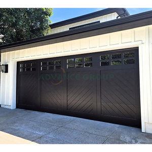 Télécommande pour <span class=keywords><strong>porte</strong></span> <span class=keywords><strong>de</strong></span> <span class=keywords><strong>garage</strong></span> en bois <span class=keywords><strong>de</strong></span> luxe personnalisée Design moderne isolation thermique finie pour la maison entrepôt villa - Product Image 1