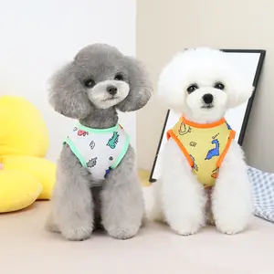 Cute Pet Clothes Cartoon Pet Clothing Summer Shirt Casual Vests Cat T-shirt Puppy Dogs Clothes for Small Pets