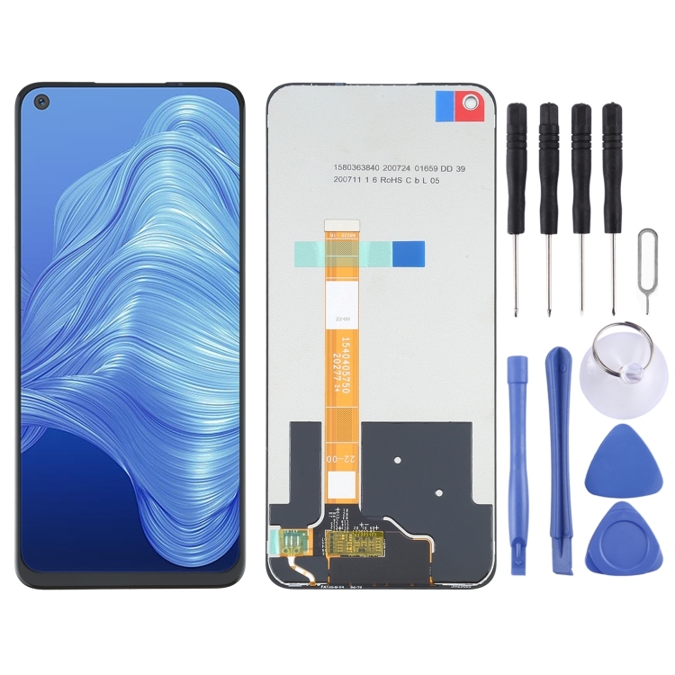 Écran Complet Pour Realme 7 - Noir - Pièce Détachée D’occasion Mais Fonctionnelle