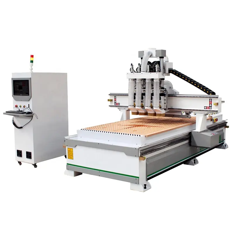 Eenvoudige Bediening Op 5X10 Ft Houtbewerkingsmachine Router 3 As 4 As 1530 Atc Houtsnijwerk Cnc Router