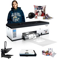 Imprimante 13 pouces 330mm machine d'impression T-shirt imprimante A3 DTF 30cm imprimante DTF rose avec four DTF