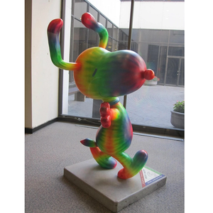 Sculpture de jardin extérieure personnalisée statue d'animal <span class=keywords><strong>Snoopy</strong></span> en fibre de verre grandeur nature - Product Image 6