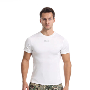 DF EDSY 159 Outdoor Sports Breathable Quick-drying Sweat-absorbent Polyester Short-sleeved Fitness <b>Physical</b> Training BACK - Product Image 6