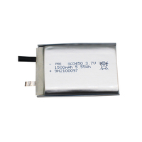 Batterie semi-solide certifiée UL1642 3,7 V, cellule 803450, 1500 mAh, batterie au lithium-ion en pochette, cathode PNAS LiNiMnCoO2, 300 cycles