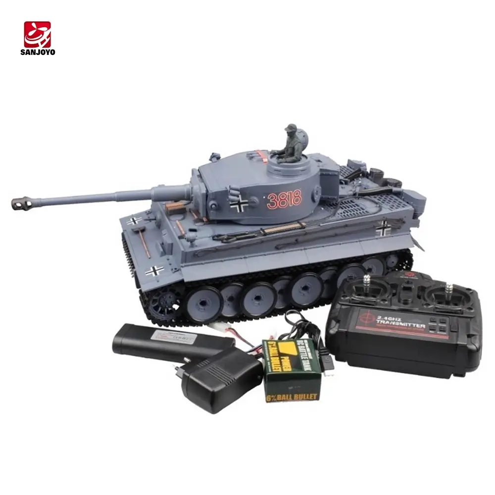 AU Stock Henglong 1/16 6.0 German Tiger I RTR RC Tank 2.4G Plastic Version 3818