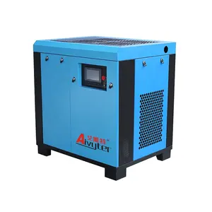 Máquina de compresor de aire de tornillo rotativo silencioso de accionamiento directo industrial de 22kW 30Hp 8Bar para soldadores de plástico