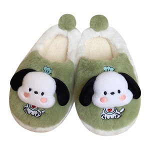 XIXITIAO Envío rápido Indoor Dog Slides Fluffy 3D Puppy EVA Girls Warm Plush Fur para <span class=keywords><strong>zapatillas</strong></span> para Stock 3D Puppy House para - Product Image 6
