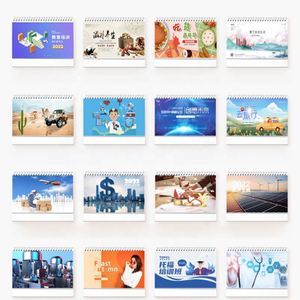 Xd213 Customizable Logo Photo Printing Saddle Stitch Spiral Binding Promotion Office Gift Custom Daily Monthly Calendar - Product Image 5