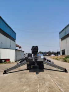 Hot bán 10ton an toàn hiệu suất cao Spider Crane nâng Crane với điều khiển từ xa tự propeled điện Spider Crane - Product Image 5