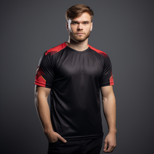 Nouveaux uniformes de Badminton d'é<span class=keywords><strong>t</strong></span>é en gros hommes séchage rapide en plein air course Fitness sport personnalisé Badminton maillot <span class=keywords><strong>t</strong></span>-shirts - Product Image 4