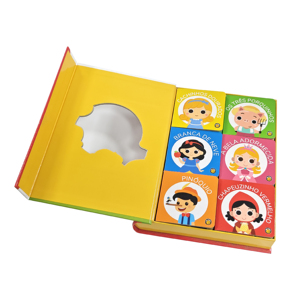 Caja Magnética de Cartón Rígido Ecológica Personalizada, Juego de Mini Libros de Cartón para Niños, Libros de Cuentos para <span class=keywords><strong>el</strong></span> Aprendizaje Temprano de Niños Pequeños, Caja Educativa - Product Image 2
