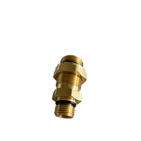 Acoplamiento de latón duradero B450 con rosca macho para tubería de freno de aire, componente de sistema de freno de aire para camiones de servicio pesado