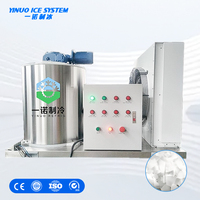 Máquina de Hielo en Escamas 3T Especialmente Diseñada para Ecuador, para Conservación de Camarones, Pescado y Mariscos Frescos, con Certificación CE