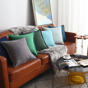 Latest Custom Comfortable <strong>Velvet</strong> Wholesale Lumbar Square Shape Decorative <strong>Cushion</strong> <strong>Cover</strong> for Sofa - Product Image 2
