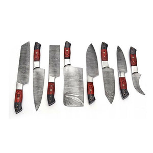 Ensemble de couteaux de chef en acier Damas, haute durabilité, écologique, personnalisable, OEM, collection d'outils de cuisine haut de gamme - Product Image 6