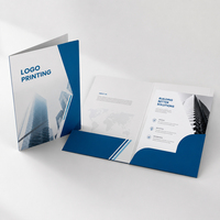 Dossiers de présentation personnalisés en papier avec logo d'entreprise, dossiers de documents A4 A5 A6, fabriqués en Chine, avec pochettes
