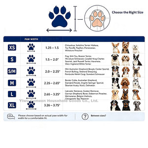 Botas para Perro, Botas de Invierno para Perro, Botas Antideslizantes para Mascotas, Botas de Goma para Mascotas, Cubrebotas para Perro para Caminar al Aire Libre, Clima Lluvioso y Frío, Uso Diario - Product Image 6