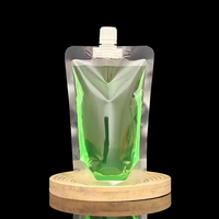 Pochette à boisson personnalisée, qualité alimentaire, étanche, pour thé au lait, avec bec verseur, thermoscellable, Doypack autoportant, à fermeture éclair, isolante