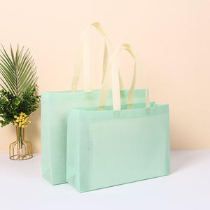 Bolsa de tela no tejida personalizada, bolso de compras con logotipo personalizado, bolsas de ropa de alta gama para tiendas de ropa femenina. - Product Image 1