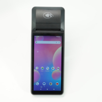 Goodcom mesin POS genggam Android 14, Printer termal penerimaan 58mm, Printer termal genggam murah