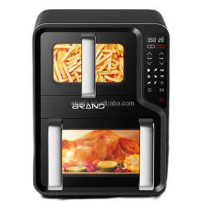 Aifa Home usando 9L OEM ODM Arriba y abajo fiebre Cuadrado Freidoras de aire multifunción visibles de alta calidad con mango - Product Image 6