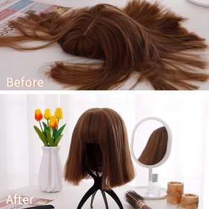 Đầy Màu Sắc <span class=keywords><strong>Ajustable</strong></span> Tóc Giả Đứng Nhựa Hat Hiển Thị Tóc Giả Đầu Chủ Sở Hữu 17X36Cm Mannequin Đầu/Đứng Di Động Gấp Tóc Giả Đứng - Product Image 4