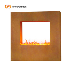 Square Corten Steel Gas Firepit Outdoor Square <strong>Table</strong> Gas <strong>Fire</strong> <strong>Pit</strong> - Product Image 5