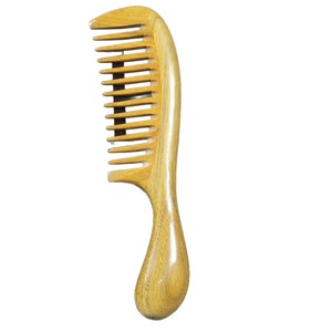 Peigne en bois de santal à dents larges pour massage des méridiens, pour usage domestique - Product Image 4