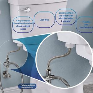 NZMAN Best Seller Tuyau de raccordement de toilette 12 ", rallonge de tuyau d'alimentation de toilette compatible avec les toilettes <span class=keywords><strong>TOTO</strong></span> 7/8 femelle à 7/8 mâle - Product Image 6