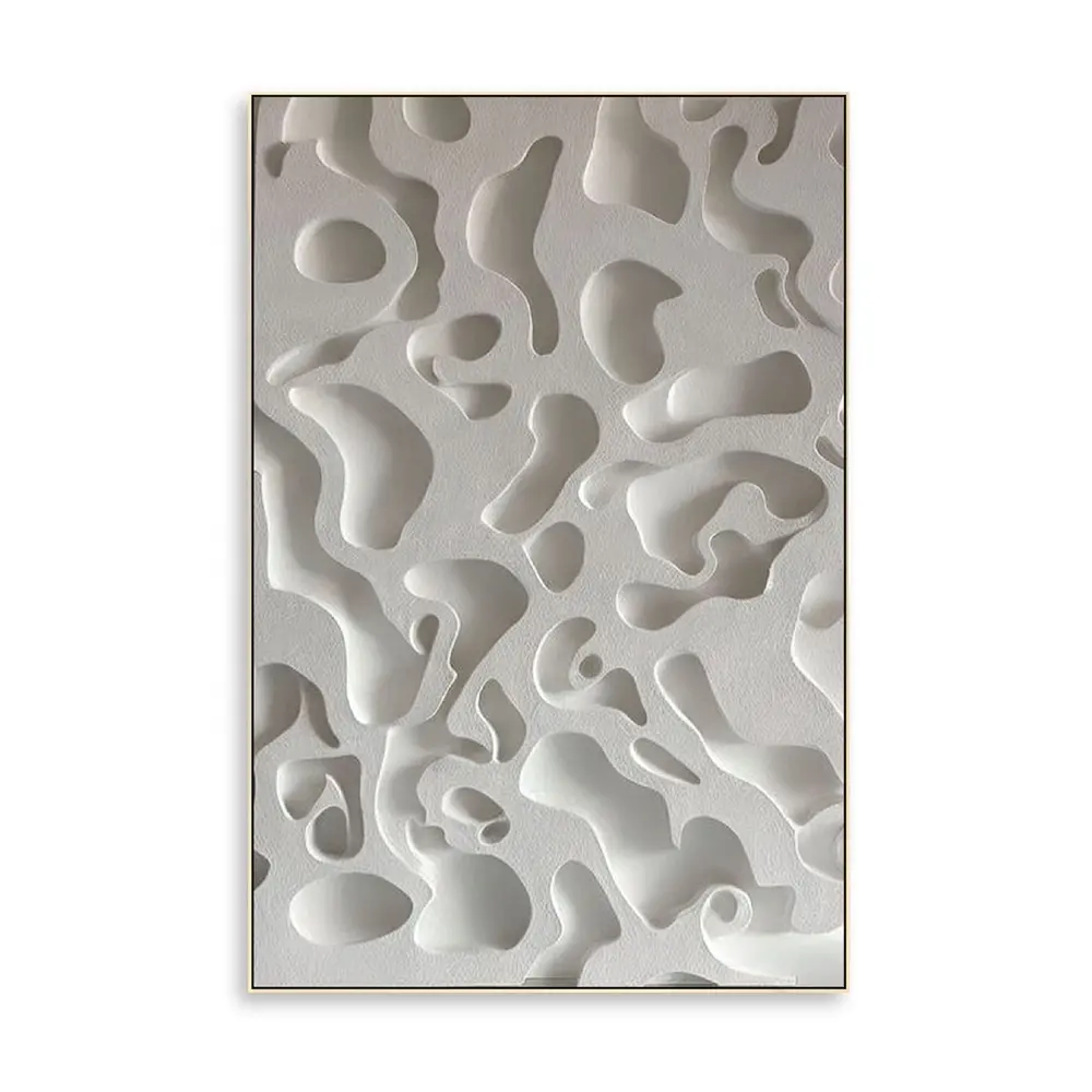 Neues Design individuelles 3D-Maling Wandkunst MDF-Kunstwerk Wohnzimmer Dekor geometrische Gemälde Modernes Reliefgemälde