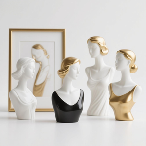 ที่วางขวดไวน์เรซิ่นแบบกำหนดเอง: รูปปั้นหัวผู้หญิงอเมริกัน 3 มิติ พร้อมการลง<span class=keywords><strong>ส</strong></span>ีด้วยมือ ตกแต่ง<span class=keywords><strong>ส</strong></span>วยงามและมั่นคง<span class=keywords><strong>ส</strong></span>ำหรับเคาน์เตอร์บาร์ - Product Image 6