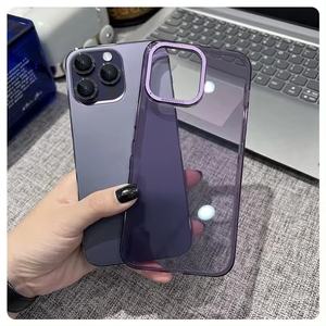 Custodia per telefono PC trasparente di lusso per <span class=keywords><strong>iPhone</strong></span> 12 <span class=keywords><strong>13</strong></span> 14 15 <span class=keywords><strong>Pro</strong></span> Max <span class=keywords><strong>Cover</strong></span> posteriore <span class=keywords><strong>con</strong></span> cornice per <span class=keywords><strong>fotocamera</strong></span> in metallo <span class=keywords><strong>protezione</strong></span> antiurto - Product Image 5