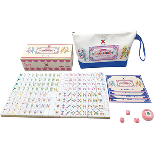 Coffret Cadeau Mahjong Américain Portable Rose Rouge Premium 160 Tuiles Sacs de Rangement de Haute Qualité Dés en Acrylique <span class=keywords><strong>Poker</strong></span> 4 Joueurs Écologique - Product Image 1