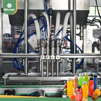 Mesin Produksi Jus Buah Kelapa Madu Piston Botol Plastik Otomatis Presisi Tinggi untuk Mangga