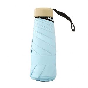 Paraguas Plegable de Bolsillo Mini de Alta Calidad con Logotipo Personalizado, Ligero y Portátil, Protección UV, para Mujer, Promoción - Product Image 1
