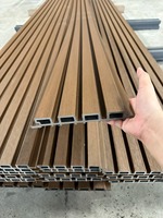 Panneau mural extérieur moderne en WPC co-extrudé haute durabilité, ignifuge, imperméable et anti-moisissure pour hôtels, maisons et lieux de divertissement