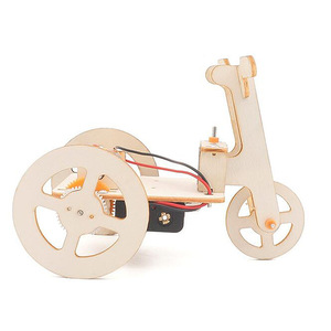 OKYN2537-38 Kit de Modelo de Experimento Científico de Triciclo de Madera para Armar, Juguete Educativo STEM para el Aprendizaje Infantil - Product Image 2