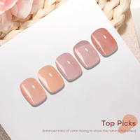 Kit de vernis gel UV/LED de marque propre, 100 couleurs rouges, sans HEMA, non toxique, avec conception de logo gratuite