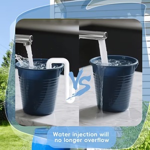 Overflow Pipe Bracket 3D Printed Water Bucket Hose Clamp For Rain Barrel With Hose Connector White Gray Black Yellow - Product Image 4