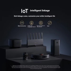 Le plus récent Original pour Xiaomi Mi routeur BE6500 RN02 liaison intelligente rapide pour toute la maison WiFi 7 Mi Home APP noir pour un usage domestique - Product Image 4