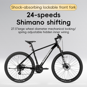 Vélo ROCKBROS pour adultes et étudiants, vélo de montagne et de route en alliage d'aluminium, frein à disque interne de 27,5 pouces, 24 vitesses, pour hommes et femmes - Product Image 3