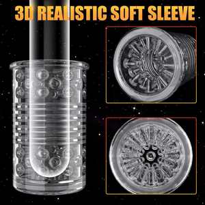 เครื่องสั่นแบบ 2-in-1 อัตโนมัติ 7 ระดับการสั่น ของเล่นทางเพศสำหรับผู้ชาย ถ้วยช่วยตัวเองสำหรับผู้ชาย - Product Image 3