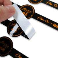 Autocollants décoratifs adhésifs en forme de bande longue pour emballage, avec message de remerciement, pour la fabrication de ceintures de biscuits et la fermeture de boîtes à gâteaux