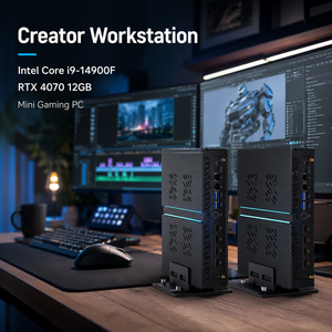 Nouveau mini PC Esports Intel Core I9 14900F <span class=keywords><strong>Carte</strong></span> graphique dédiée RTX4070 12 Go GDDR6 DDR5 Nvme4.0 SSD+HDD Windows 11 PC de jeu RGB - Product Image 1