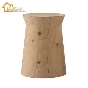 Italia design piccoli tavoli lampada in legno di quercia per soggiorno moderno divano stretto tavolino più venduto tavolino rotondo ceppo d'albero