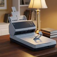 Scanner combiné FI-8290 180ipm Duplex A4 ADF à plat 90ppm pour l'archivage et la numérisation de documents à grand volume, flux de travail USB 3.2
