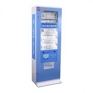 Distributore Automatico di Mascherine Personalizzato Commerciale Intelligente Senza Operatore 24 Ore su 24 con Pagamento tramite Scansione Bianco/Blu - Product Image 1